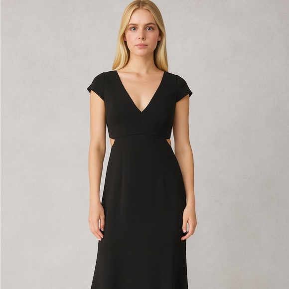 BCBGMaxAzria Black Backless Dress - Picture 2 of 15